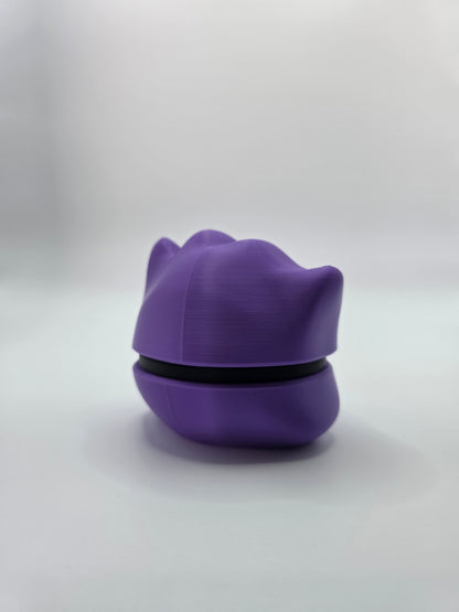 Character Design - 3D Printed Character Ball - Ditto With Face - Unique Display Collectible.