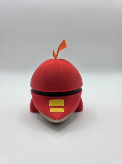 Character Design - 3D Printed Character Ball - Fuecoco - Unique Display Collectible.