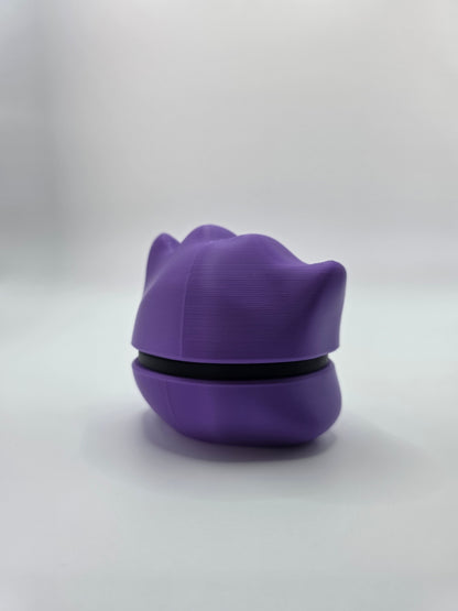 Character Design - 3D Printed Character Ball - Ditto With Face - Unique Display Collectible.