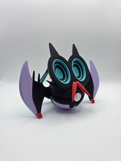 Character Design - 3D Printed Character Ball - Noivern - Unique Display Collectible.