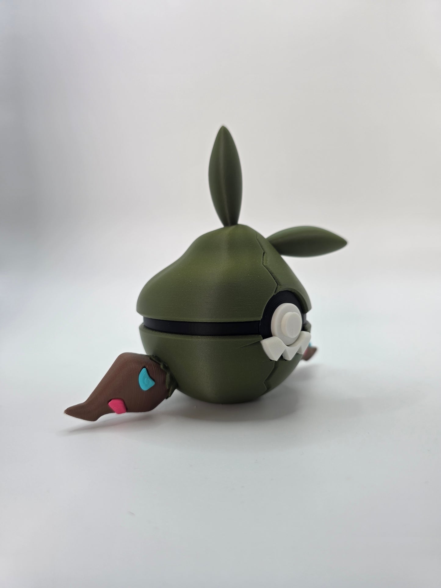 Character Design - 3D Printed Character Ball - Trubbish - Unique Display Collectible.