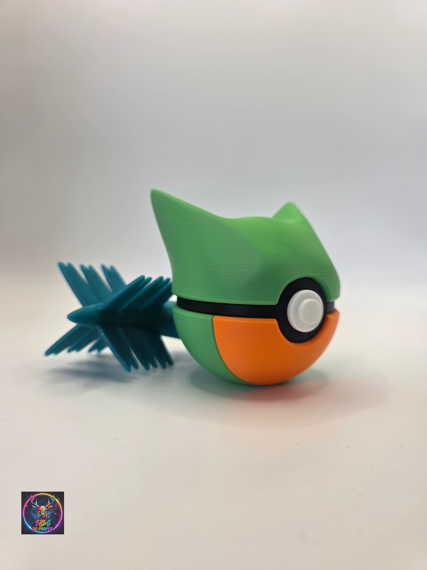 Character Design - 3D Printed Character Ball - Sceptile - Unique Display Collectible.