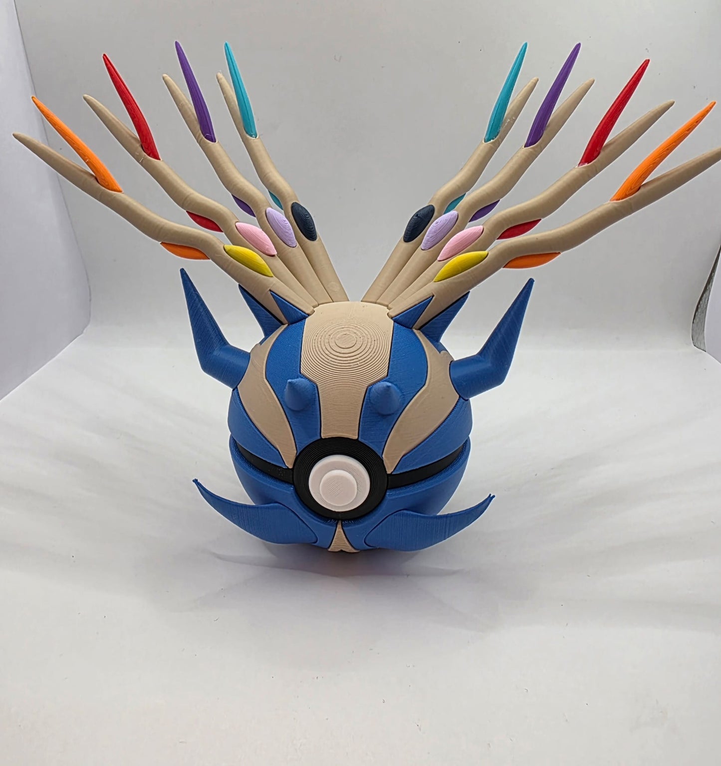 Pokemon Character Design - 3D Printed Pokeball - Xerneas - Exclusive Display Collectible.