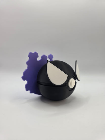 Character Design - 3D Printed Character Ball - Gastly - Unique Display Collectible.