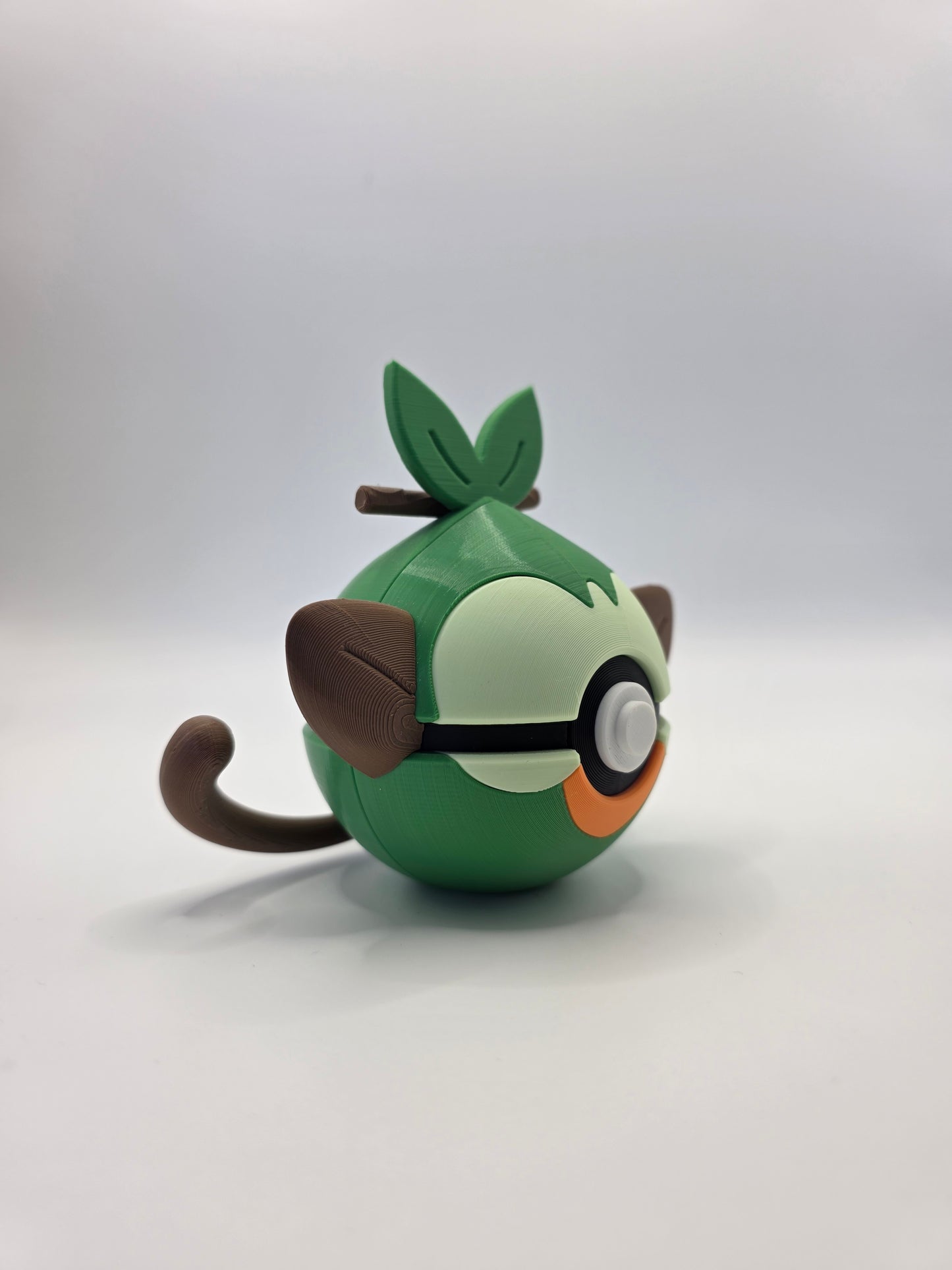 Character Design - 3D Printed Character Ball - Grookey - Unique Display Collectible.