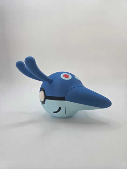 Character Design - 3D Printed Character Ball - Mantyke - Unique Display Collectible.