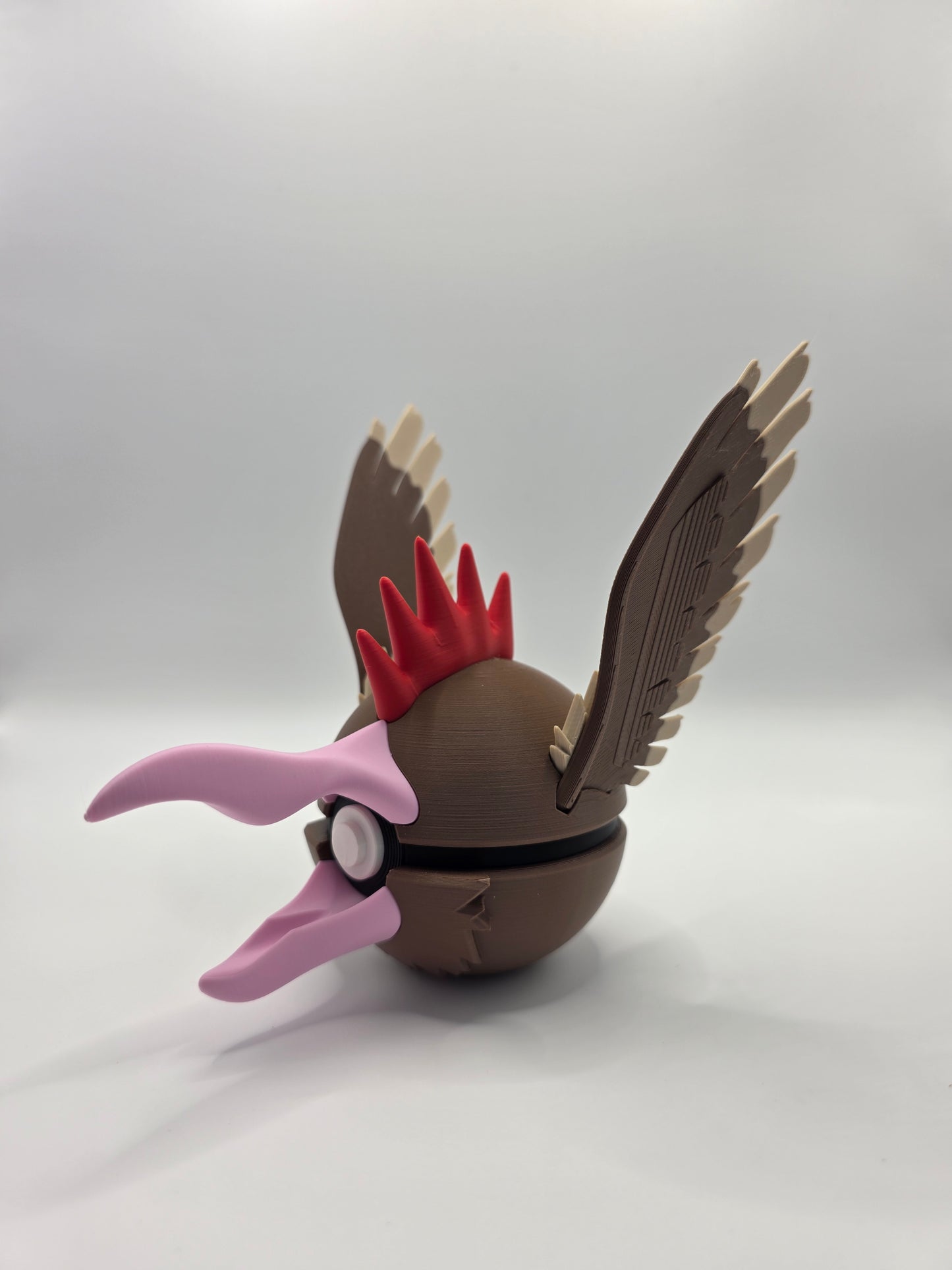 Character Design - 3D Printed Character Ball - Fearow - Unique Display Collectible.