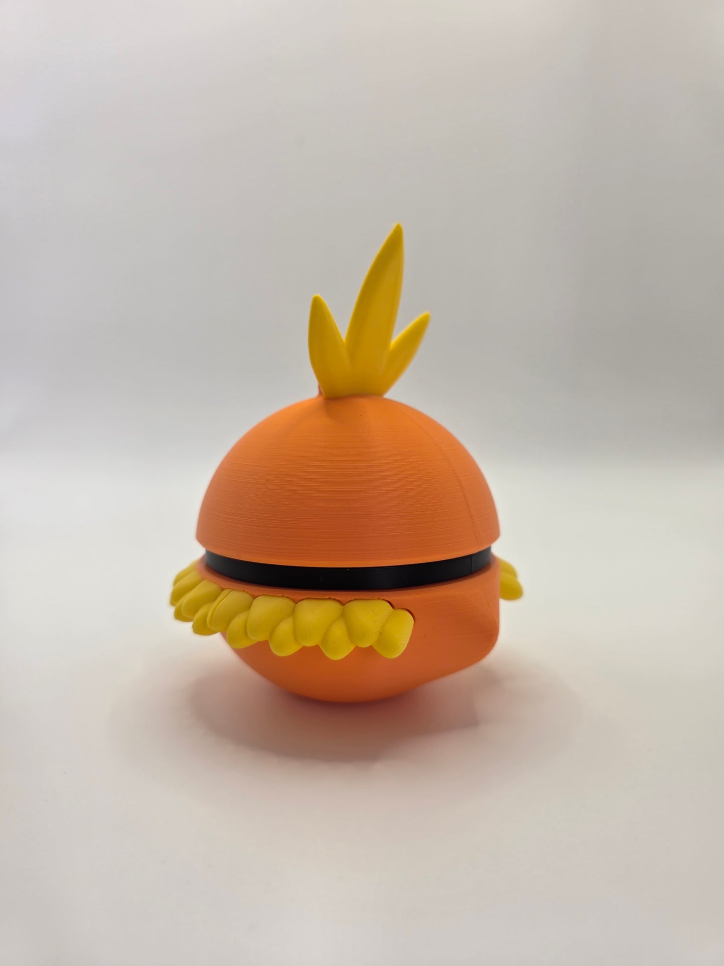 Character Design - 3D Printed Character Ball - Torchic - Unique Display Collectible.
