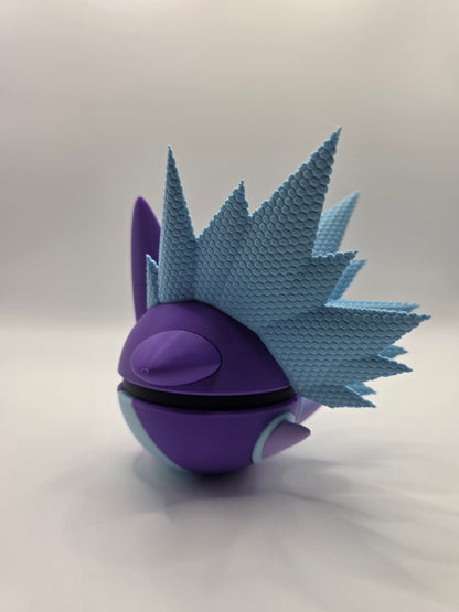 Character Design - 3D Printed Character Ball - Toxtricity Low Key Form- Unique Display Collectible.