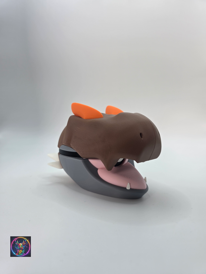 Character Design - 3D Printed Character Ball - Tyrunt  - Unique Display Collectible.