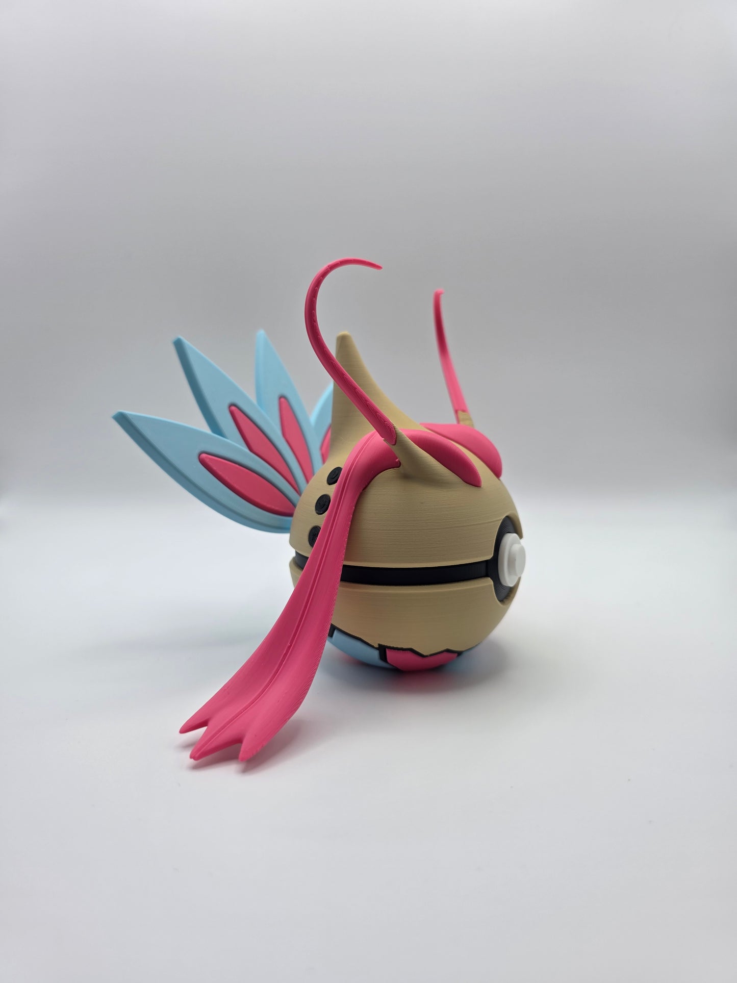 Character Design - 3D Printed Character Ball - Milotic - Unique Display Collectible.