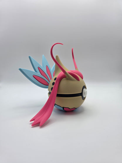 Character Design - 3D Printed Character Ball - Milotic - Unique Display Collectible.