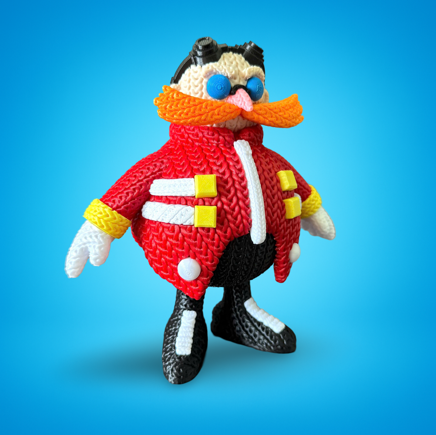 Sonic & Friends- 3D Printed Knitted Design Figures- Unique Display Fan Art Collectibles