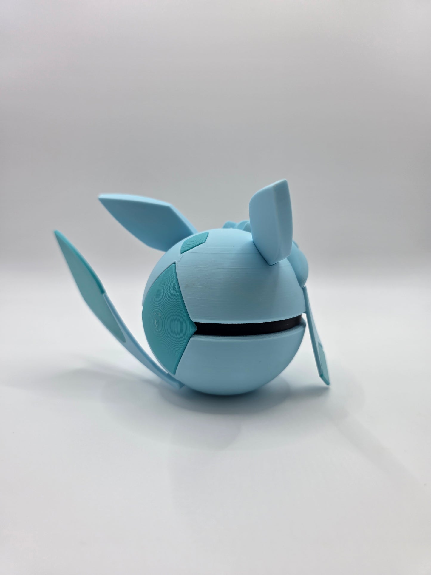Character Design - 3D Printed Character Ball - Glaceon - Unique Display Collectible.