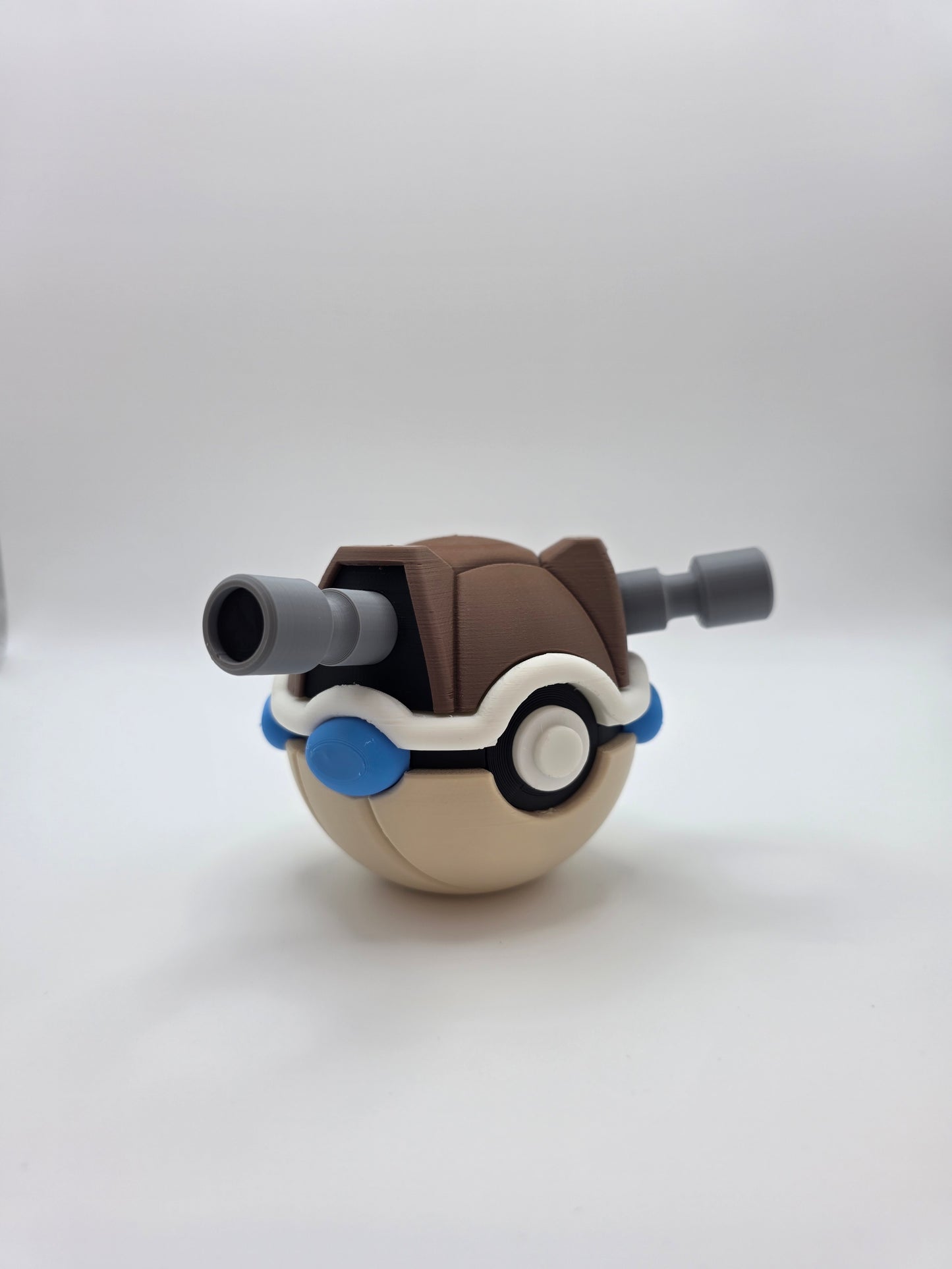 Character Design - 3D Printed Character Ball - Blastoise - Unique Display Collectible.