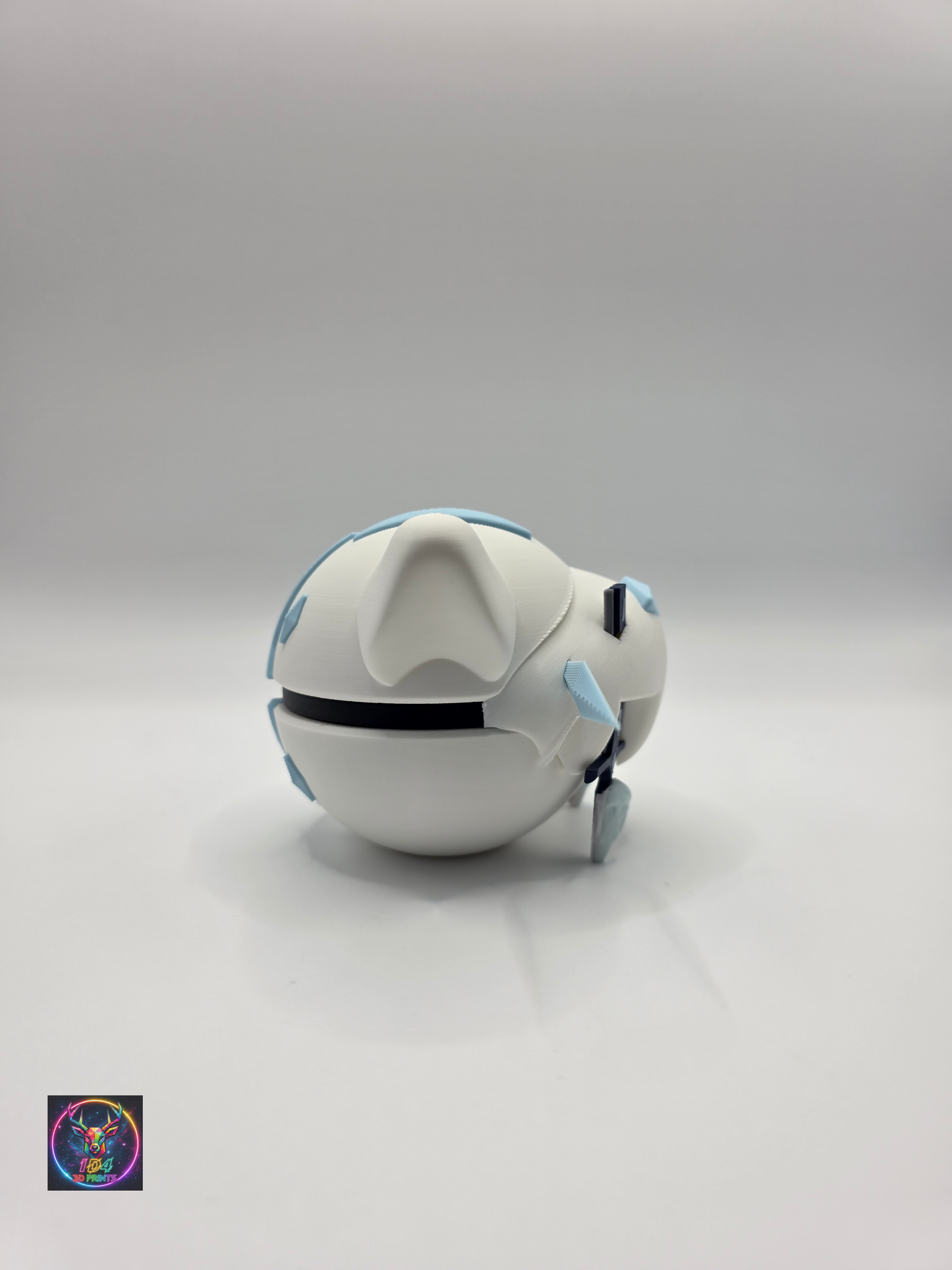 Character Design - 3D Printed Character Ball - Chien-Pao - Unique Display Collectible.
