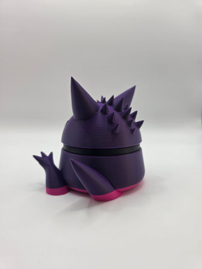 Character Design - 3D Printed Character Ball - Gigantamax Gengar - Unique Display Collectible.