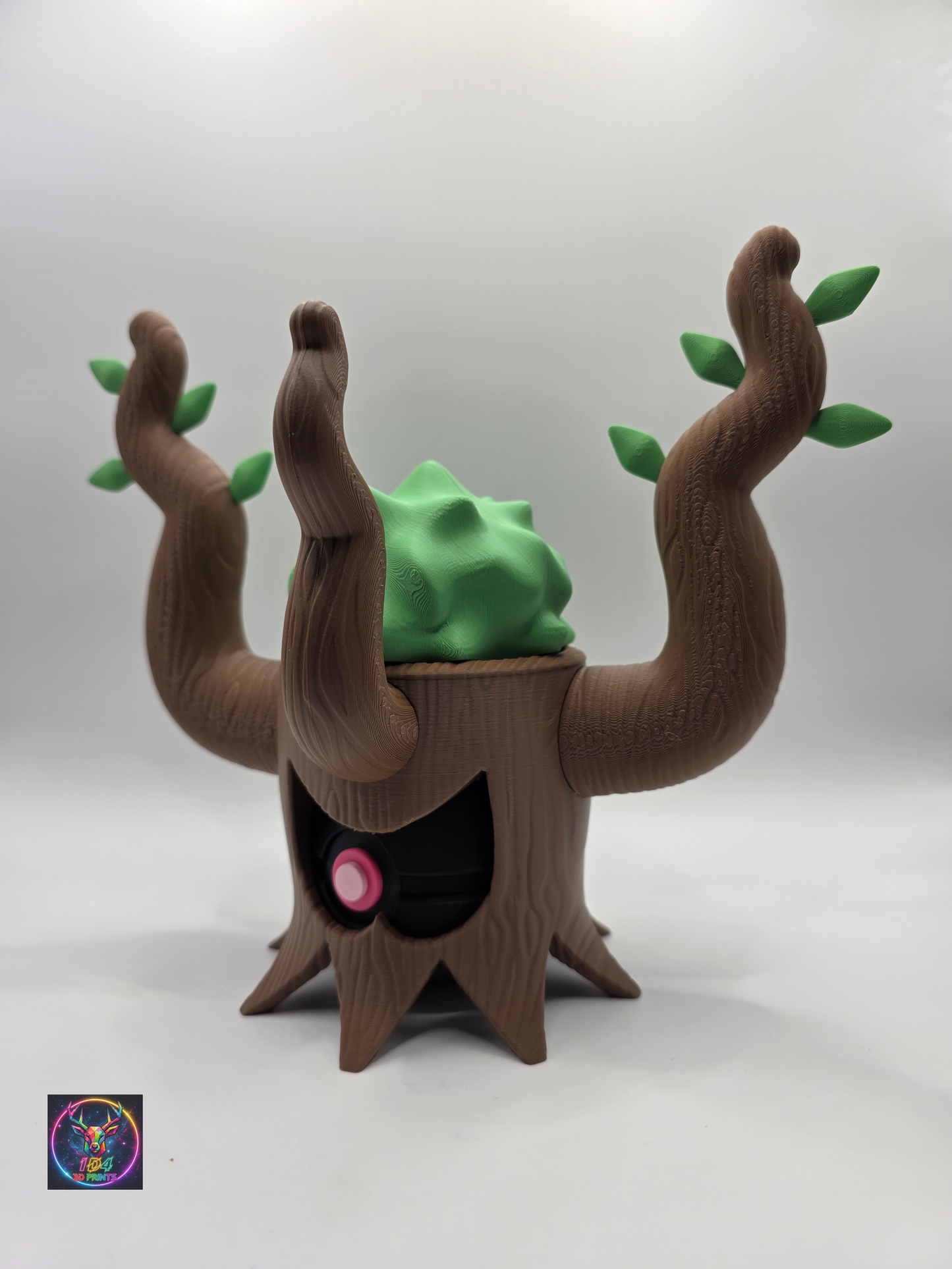 Character Design - 3D Printed Character Ball - Trevenant - Unique Display Collectible.