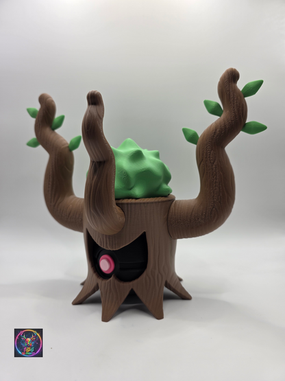 Character Design - 3D Printed Character Ball - Trevenant - Unique Display Collectible.