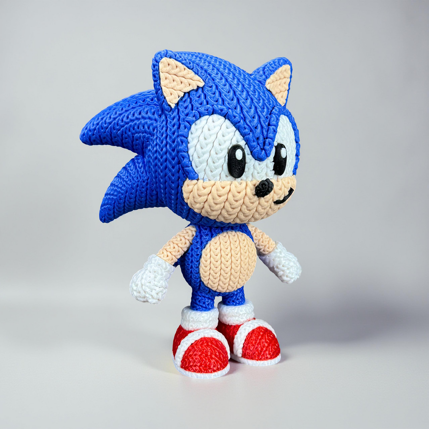 Sonic & Friends- 3D Printed Knitted Design Figures- Unique Display Fan Art Collectibles