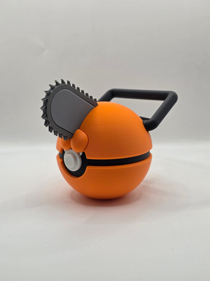 Character Design - 3D Printed Character Ball - Pochita - Unique Display Collectible.
