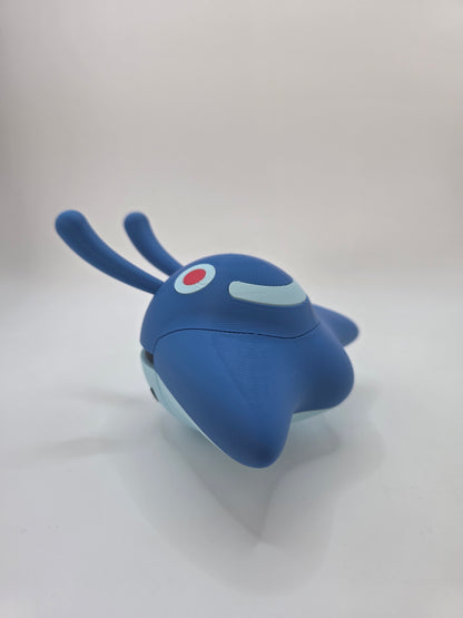 Character Design - 3D Printed Character Ball - Mantyke - Unique Display Collectible.