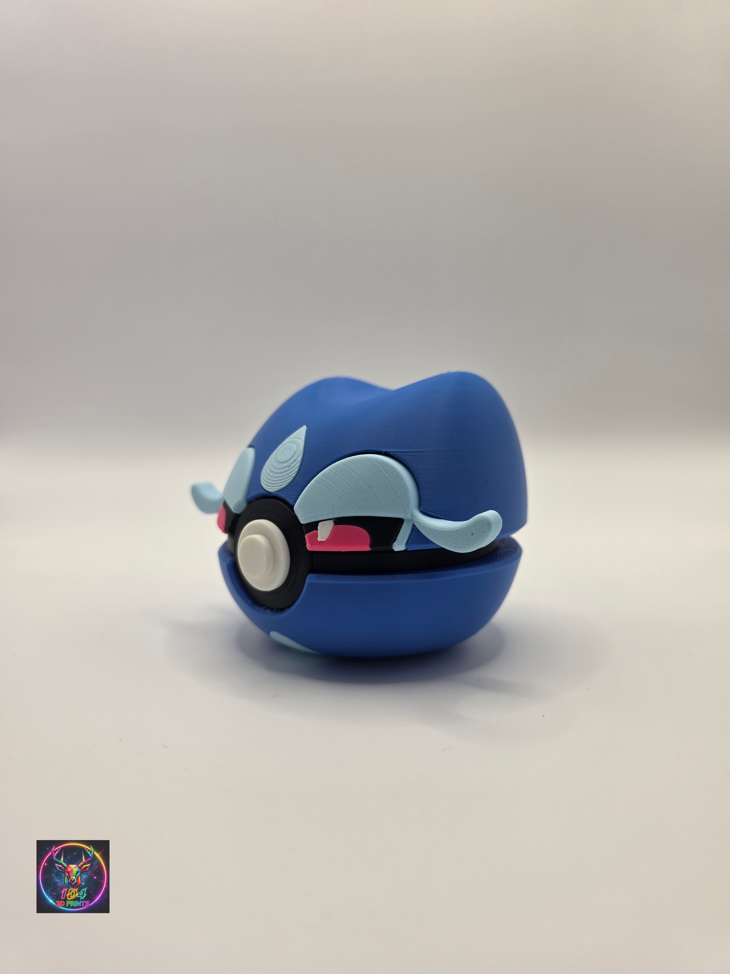 Character Design - 3D Printed Character Ball - Gecqua - Unique Display Collectible.