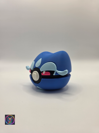 Character Design - 3D Printed Character Ball - Gecqua - Unique Display Collectible.
