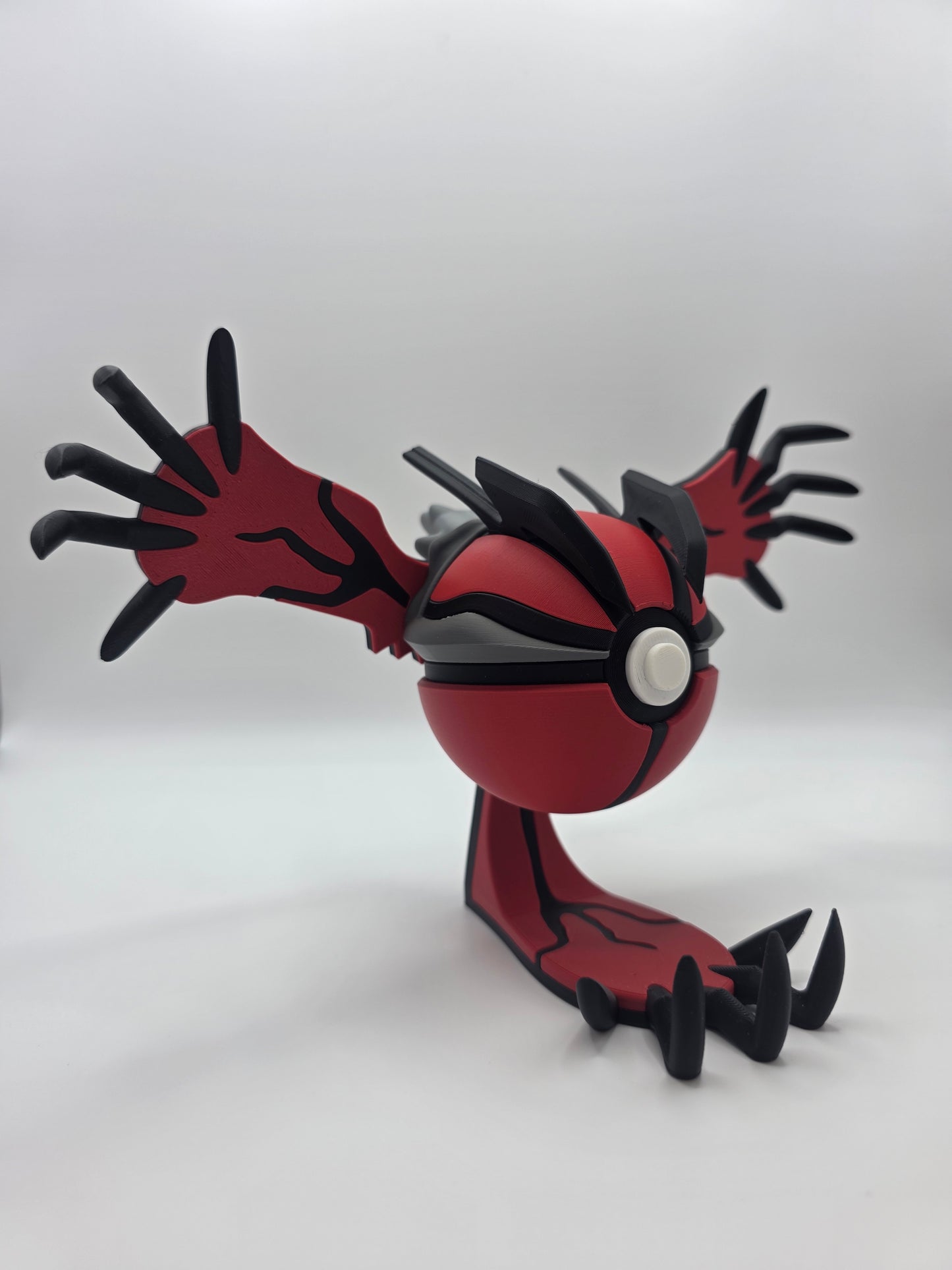 Character Design - 3D Printed Character Ball - Yveltal - Unique Display Collectible.