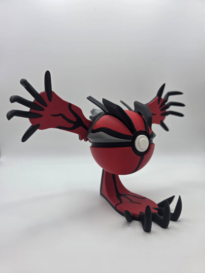 Character Design - 3D Printed Character Ball - Yveltal - Unique Display Collectible.