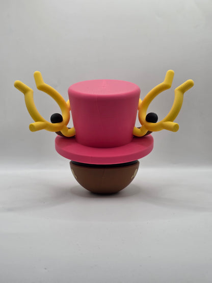 Character Design - 3D Printed Character Ball - Tony Tony Chopper Stantler - Unique Display Collectible.