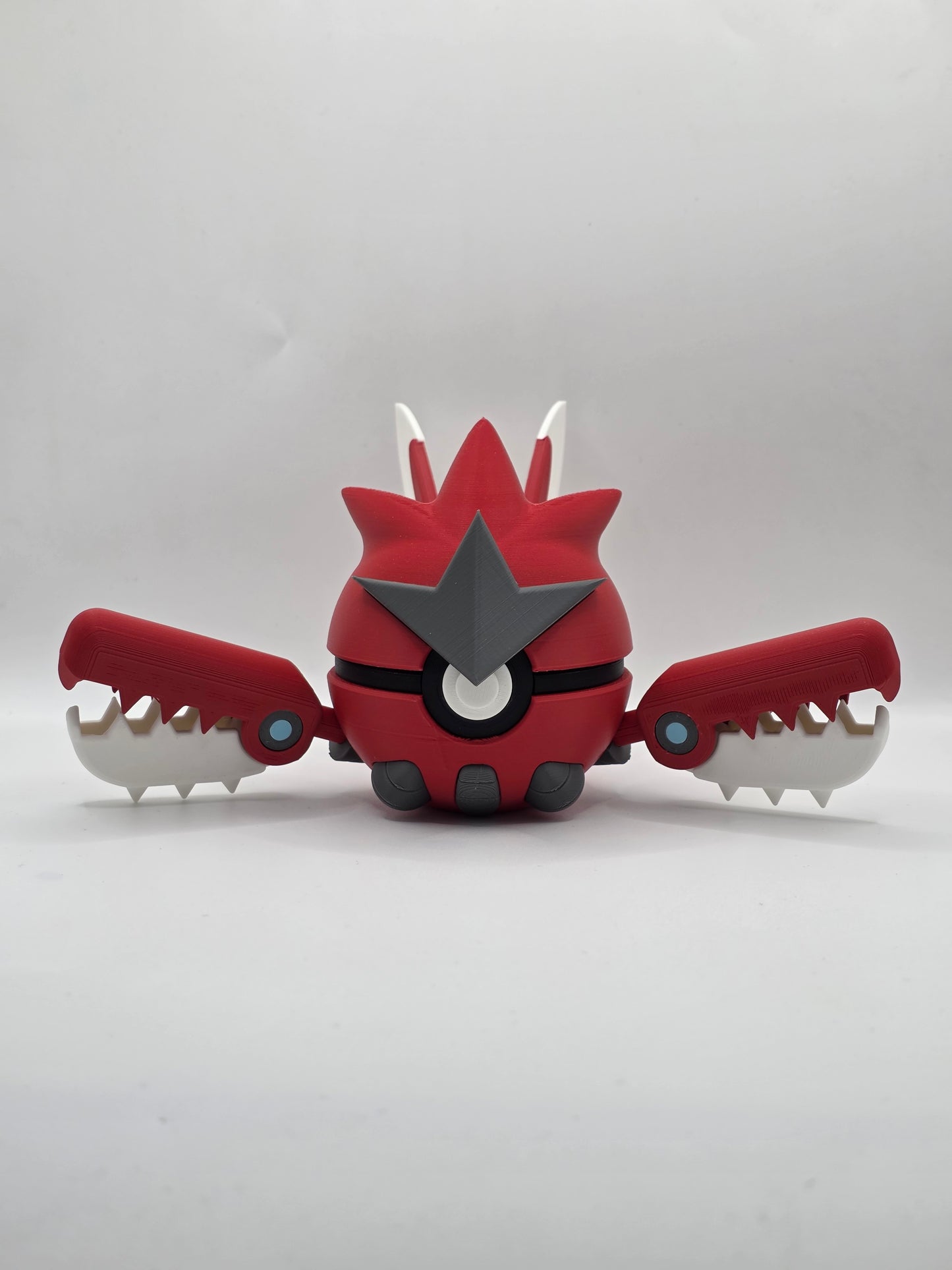 Character Design - 3D Printed Character Ball - Mega Scizor - Unique Display Collectible.