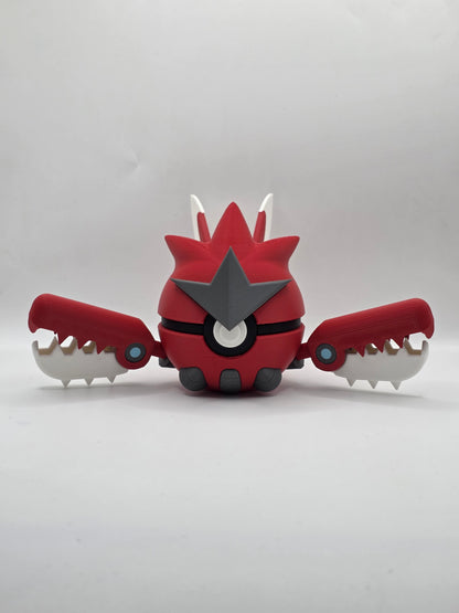 Character Design - 3D Printed Character Ball - Mega Scizor - Unique Display Collectible.