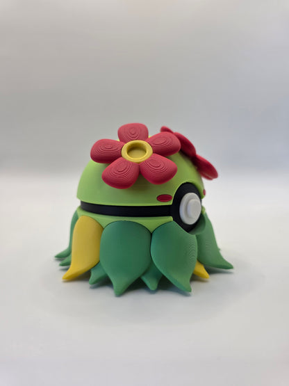 Character Design - 3D Printed Character Ball - Bellossom - Unique Display Collectible.