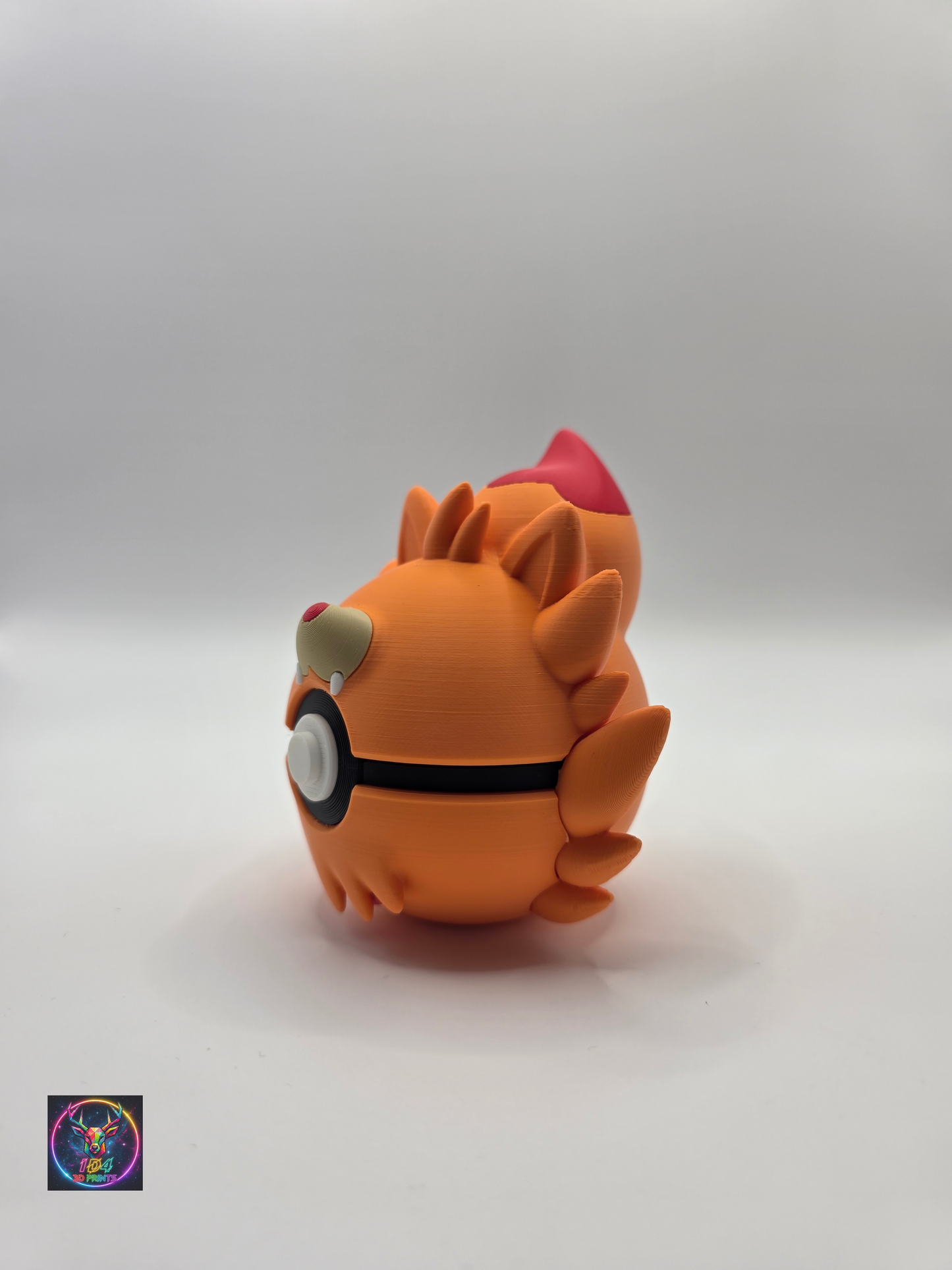 Character Design - 3D Printed Character Ball - Pombon - Unique Display Collectible.