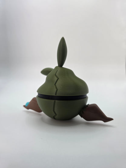 Character Design - 3D Printed Character Ball - Trubbish - Unique Display Collectible.