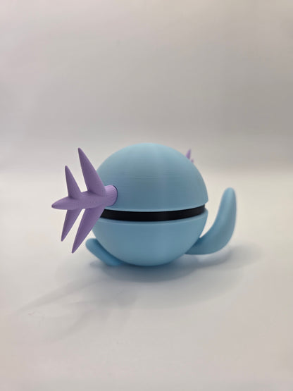 Character Design - 3D Printed Character Ball - Wooper - Unique Display Collectible.