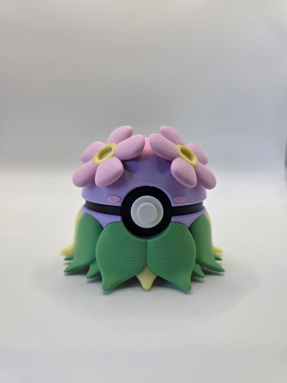 Character Design - 3D Printed Character Ball - Bellossom - Unique Display Collectible.