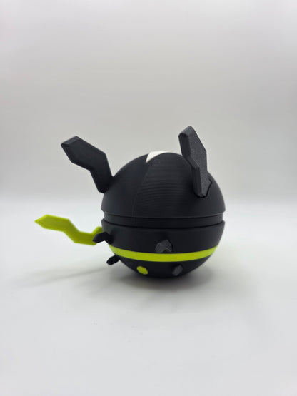 Character Design - 3D Printed Character Ball - Zygarde 10% Form - Unique Display Collectible.