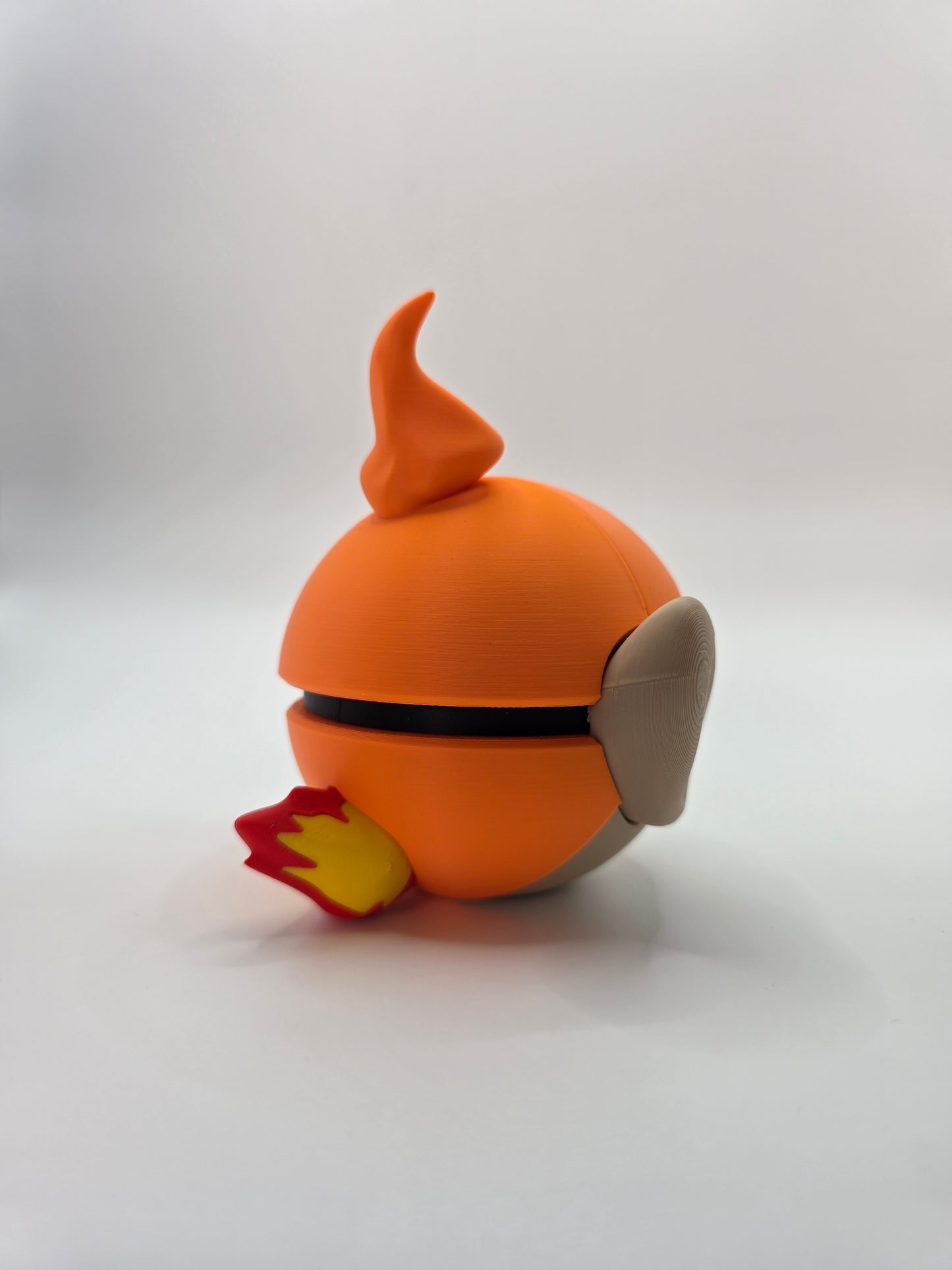 Character Design - 3D Printed Character Ball - Chimchar - Unique Display Collectible.
