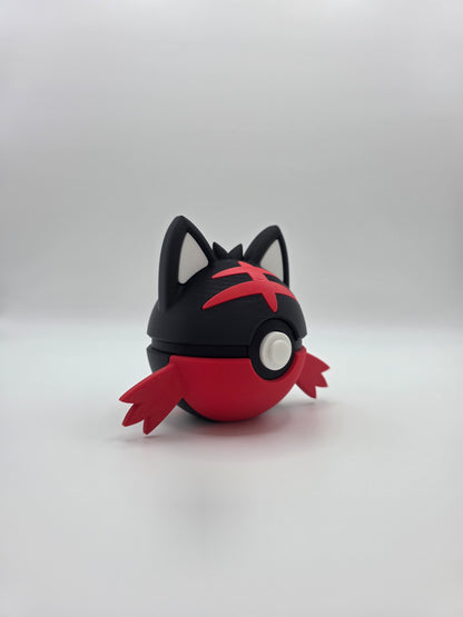 Character Design - 3D Printed Character Ball - Litten - Unique Display Collectible.