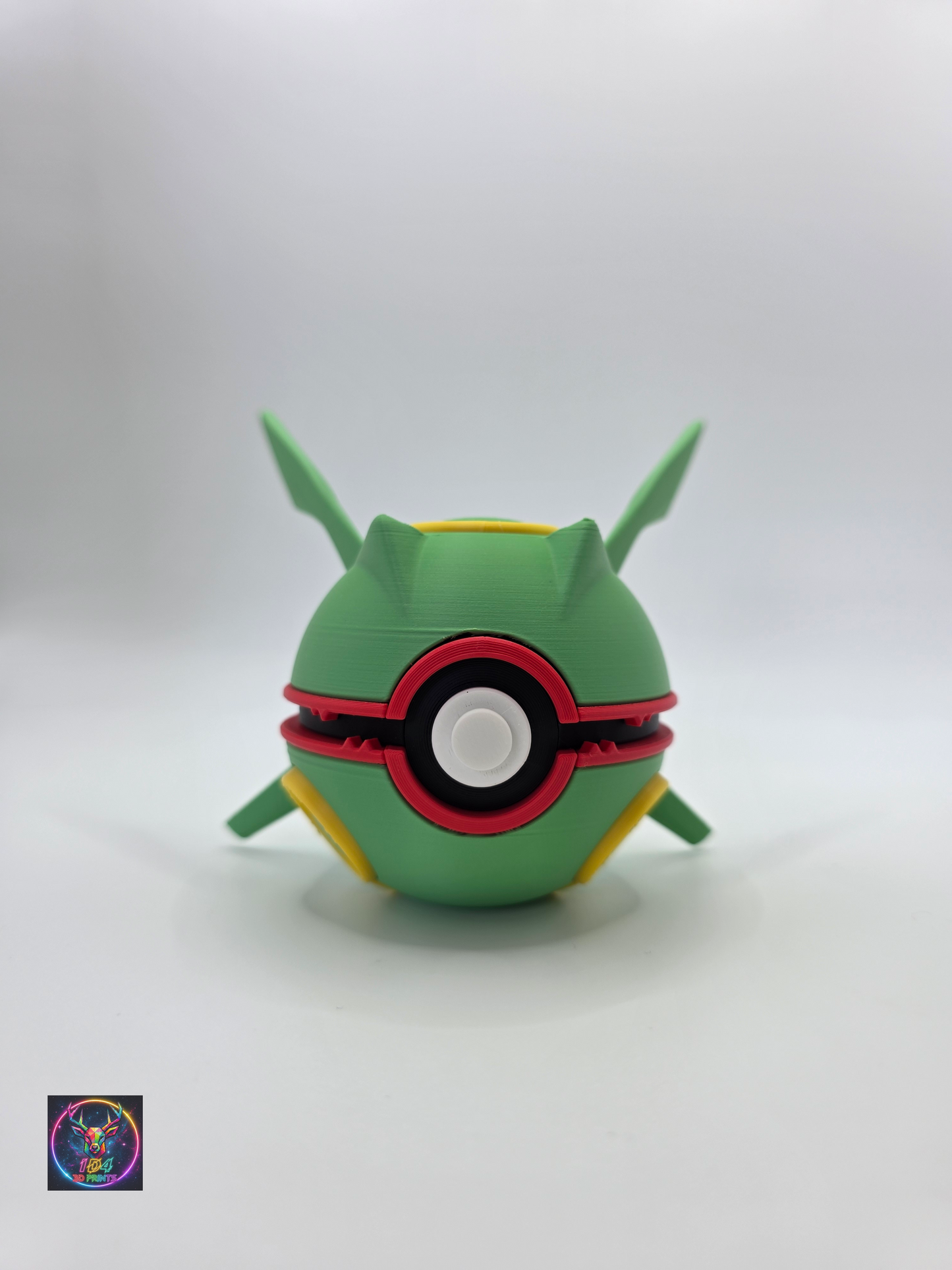 Character Design - 3D Printed Character Ball - Rayquaza - Unique Display Collectible.