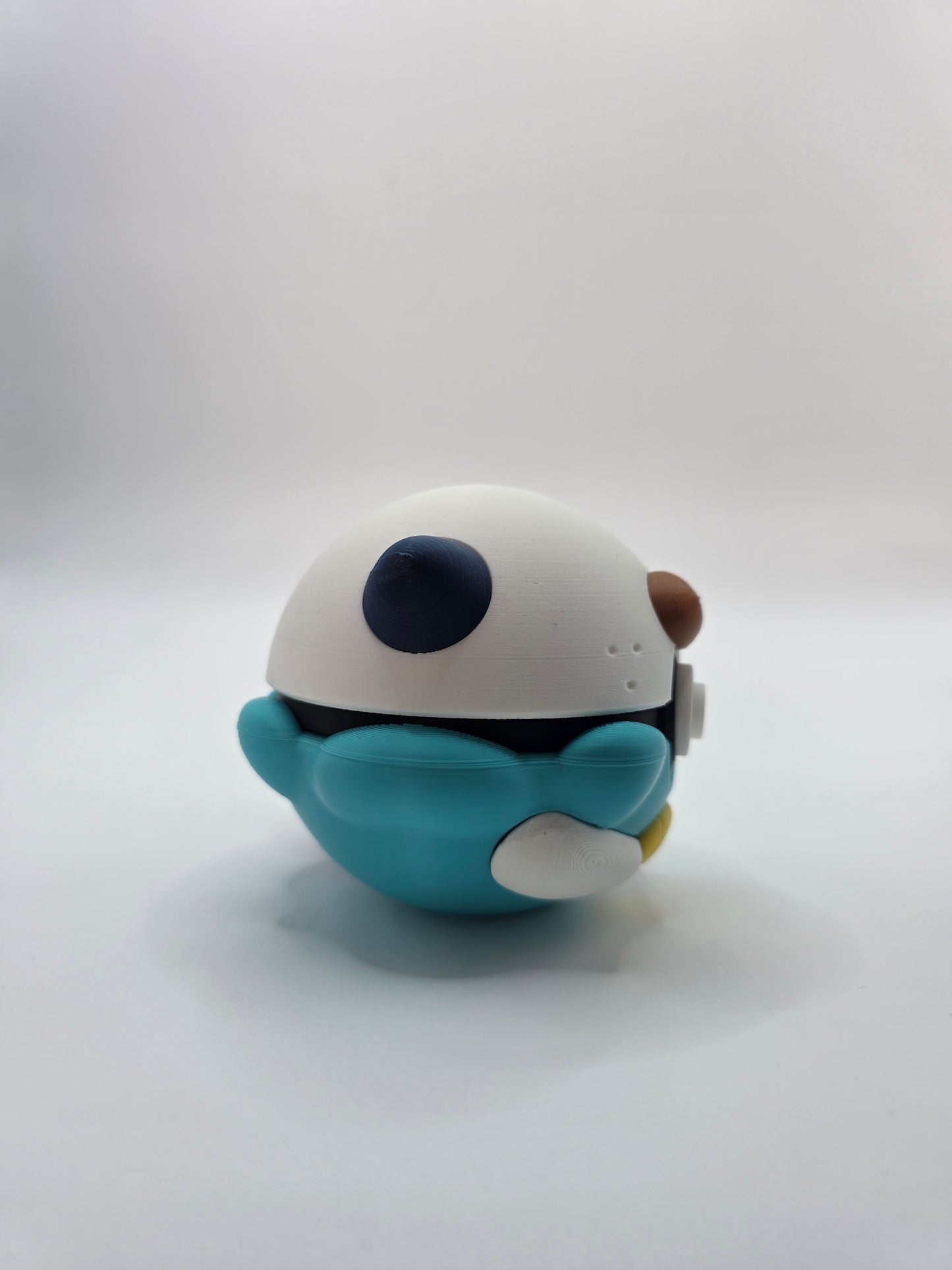 Character Design - 3D Printed Character Ball - Oshawott - Unique Display Collectible.