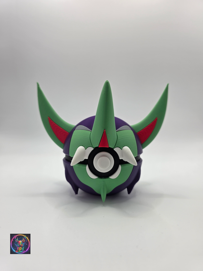 Character Design - 3D Printed Character Ball - Grimmsnarl - Unique Display Collectible.