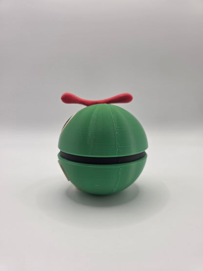 Character Design - 3D Printed Character Ball - Caterpie - Unique Display Collectible.
