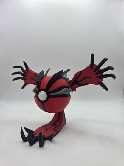 Character Design - 3D Printed Character Ball - Yveltal - Unique Display Collectible.