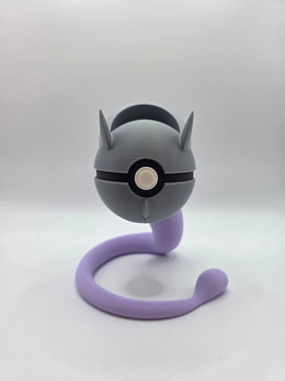 Character Design - 3D Printed Character Ball - Mega Mewtwo Y - Unique Display Collectible.
