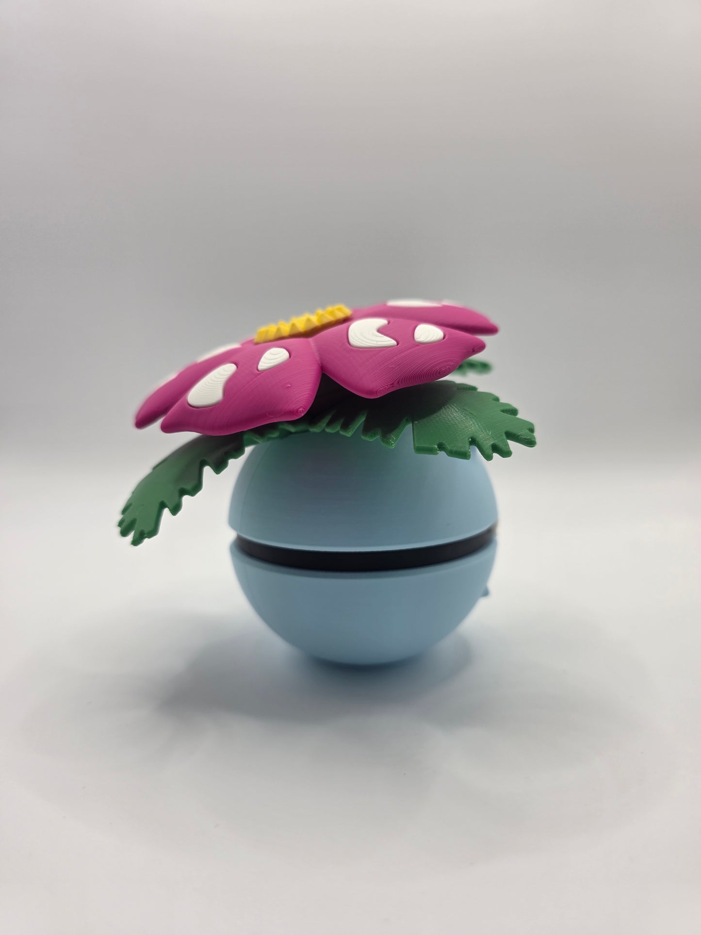 Character Design - 3D Printed Character Ball - Venusaur - Unique Display Collectible.