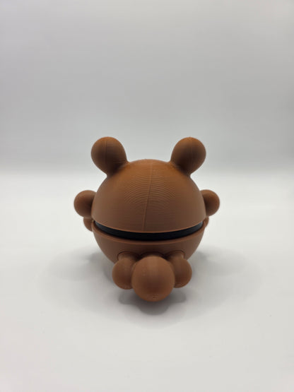 Character Design - 3D Printed Character Ball - Bidoof - Unique Display Collectible.