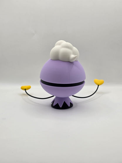 Character Design - 3D Printed Character Ball - Driftloon - Unique Display Collectible.